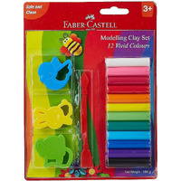 Faber-Castell 12 Modelling Clay 150 mg Blister with Toys