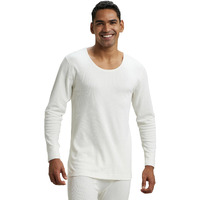 Jockey 2401 Men's Super Combed Cotton Rich Full Sleeve Thermal Undershirt with Stay Warm Technology_Off White_XL
