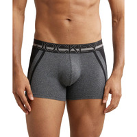 Jockey US21 Men's Super Combed Cotton Elastane Stretch Solid Trunk with Ultrasoft Waistband_Charcoal Melange_L