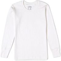 Jockey KT02 Unisex Kid's Super Combed Cotton Rich Full Sleeve Thermal Undershirt with Stay Warm and Stay Fresh Treatment_Off White_11-12 Yrs