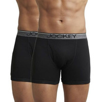 Jockey Men's Cotton Brief 8901326065655 8009-0210-ASSTD Black L (Pack of 2) ( (Color & Prints May Vary)