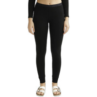 Jockey Women's Tailored Fit Polyester Leggings with Elasticated Waistband (2523_Black_Large_Black_L)