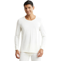 Jockey 2604 Men's Soft Touch Microfiber Elastane Stretch Full Sleeve Thermal Undershirt with Stay Warm Technology_Winter White_XL