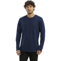 Jockey Men's Regular Fit Round Neck Full Sleeved T-Shirt AM95_Navy_L