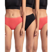 Jockey Women's Cotton Hipster Panty (Pack of 3) (1523_Dark Assorted_M_Assorted_M)