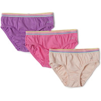 Jockey Girls Super Combed Cotton Panties with Ultrasoft Waistband_Pack of 3_Colors & Prints May Vary_Style_SG11_Assorted_9-10 Yrs