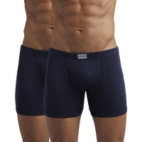 Jockey Men's Cotton Boxer Brief (Pack of 2) (37704_Blue_2XL)