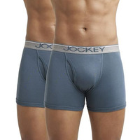 Jockey Men's Cotton Briefs (Pack of 2) (38042_Grey_M)