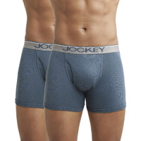 Jockey Men's Cotton Briefs (Pack of 2) (38043_Grey_L)