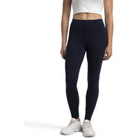 Jockey Women's Super Combed Cotton Elastane Stretch Slim Fit Leggings with Ultrasoft Waistband_Style_AW87_Navy Blazer_L