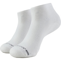 Jockey 7605 Men's Compact Cotton Stretch Low Show Socks with Stay Fresh Treatment_White_Free Size