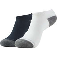 Jockey 7506 Women's Cotton Nylon Blend Solid Low Show Socks with Stay Fresh Treatment_Black & White_Free Size