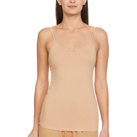 Enamor E001 Essentials Stretch Cotton Slim Fit Camisole For Women (E001-Skin-M)