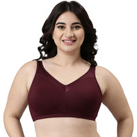 Enamor A112 Smooth Super Lift Classic Bra - Stretch Cotton Non-Padded Wirefree Full Coverage
