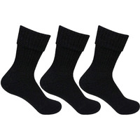 Bonjour Womens Long Woolen Socks In Black Colour