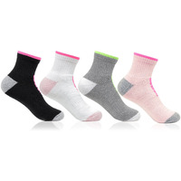 Bonjour Women Modern Cotton Regular Socks, 4.0 Count Multicoloured