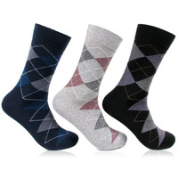 Bonjour Men Calf Length Cotton Socks, 3 Count, Multicolour