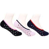 Hush Puppies Women's Cotton Regular Liners Socks (Pack Of 3) (Brohpfl-02-Po3_Multicolor_Free Size)