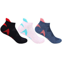 Hush Puppies Cotton Women Core Low Cut Ankle Socks, Multicolour, Free Size Uk(Brohpg-06-Po3)