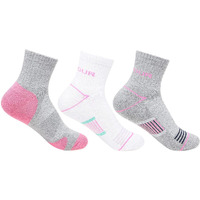 Bonjour Cotton Women Multicolored Cushioned Ankle Length Sports Socks -Pack Of 3