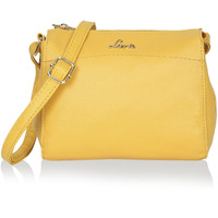 Lavie Women's Cetan Crossbody Horizontal Stiff Sling Bag Ocher Ladies Purse Handbag