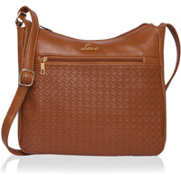 Lavie Women's Moritz Crossbody Horizontal Woven Sling Bag Tan Ladies Purse Handbag