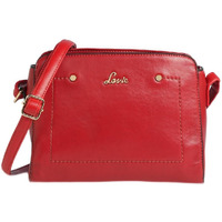 Lavie Women's Jeffrey Deco Stitch Sling Bag Red Ladies Purse Handbag