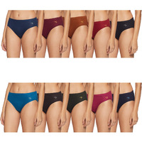 Rupa Women's Cotton Panties (Pack of 10) (RJNJNPASSCNX00095_Assorted_95 Cm_Assorted_XL)(Colors and Prints May Vary)
