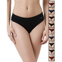 Rupa Jon Jon AISH. PL.PNTY, ASSORETD, 100, P10 Standard Women's Cotton Solid Mid Waist Hipster with Ultrasoft Concealed Waistband, Full Coverage Panty, Pack of 10 (JN ASH PLN PNTY_Assorted
