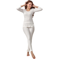 Lux Inferno Ladies's 3/4 Sleeve Long Thermal Set Charcoal