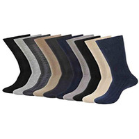 BALENZIA Men's Formal Crew Length Socks|Made with Fine Cotton (Pack of 10/1U)