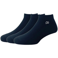 Peter England Mens Cotton Ankle Length Socks (Pack of 3) Black