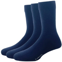 Van Heusen Mens Cotton Full Length Socks (Pack of 3) Navy