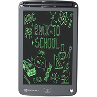 Portronics Ruffpad 12E Re-Writable LCD Writing Pad with 30.4cm (12 inch) Writing Area, India's First Notepad to Save and Share Your Child's First creatives via Ruffpad app on Your Smartphone(Black)