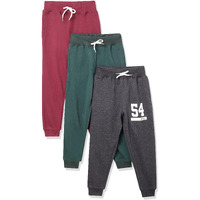 T2F Boy's Regular fit Track Pants (BYSJOG3P01_Multicolor 4_11-12 Years)