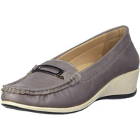 Bata Persia Grey Casual Slipon Open Toe Moccassins Shoes Medium HH 26-50 MM for Women UK Size- 4