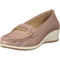 Bata Persia Pink Casual Slipon Open Toe Moccassins Shoes Medium HH 26-50 MM for Women UK Size- 6