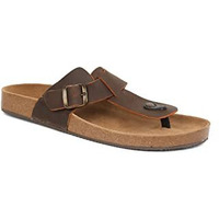 BATA Mens Bio Th Brown Slipper