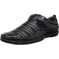 Bata Men's BOSS-GRID Slipon Formal Shoes (8516083_BLACK_8 UK)