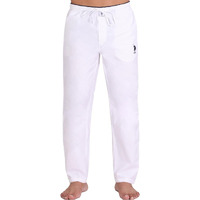 U.S. POLO ASSN. Men Comfort Fit Solid Cotton I690 Casual Style Lounge Pants-Pack of 1 (White M)