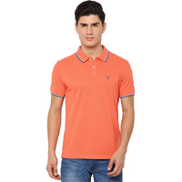 Allen Solly Men's Regular Fit Polo (ASKPQRGF759748_Peach_XXL)
