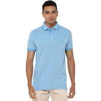Allen Solly Men's Regular Fit Polo (ASKPQRGF701338_Medium Blue_XL)