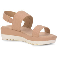 Bata Beige Casual Sandal Light Weight For Girls/Women