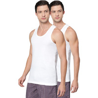 Van Heusen Men Moisture Activated Cool It Vest - 100% Combed Cotton - Pack of 2 - Super Soft, Scoop Neck