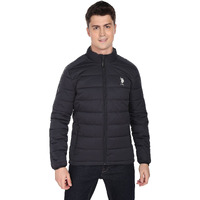 U.S. POLO ASSN. Men's Trench Polyester Standard Length Coat UDJCK1190_Navy_Large
