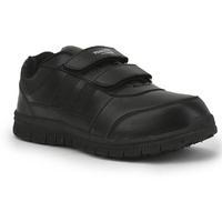 Liberty Force10 Gola-SCHV Uniform School Shoes for Kids with PVC Sole & Upper | Comfortable Footbed | Padded Foam Insole | Quick-Wear Velcro Closure | Stylish & Lightweight (Black - 1 UK)