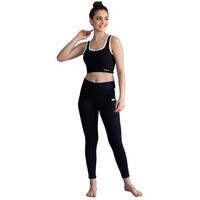 Clovia Women's Activewear Ankle Length Tights (AB0043H13_Black_XL)