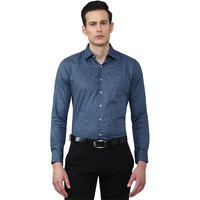 Van Heusen Men's Slim Fit Shirt (VHSFRSLB447781_Navy 40)