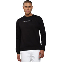 Allen Solly Men Cotton Regular Crew Neck Casual Sweatshirt Black, Medium