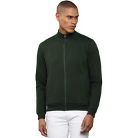 Allen Solly Casual Men Regular Fit Crew Neck Cotton Sweatshirt Olive XXL